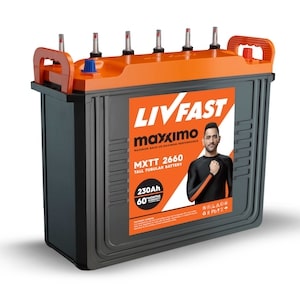 Livfast Maxximo MXTT 2660 230Ah Tall Tubular Inverter Battery
